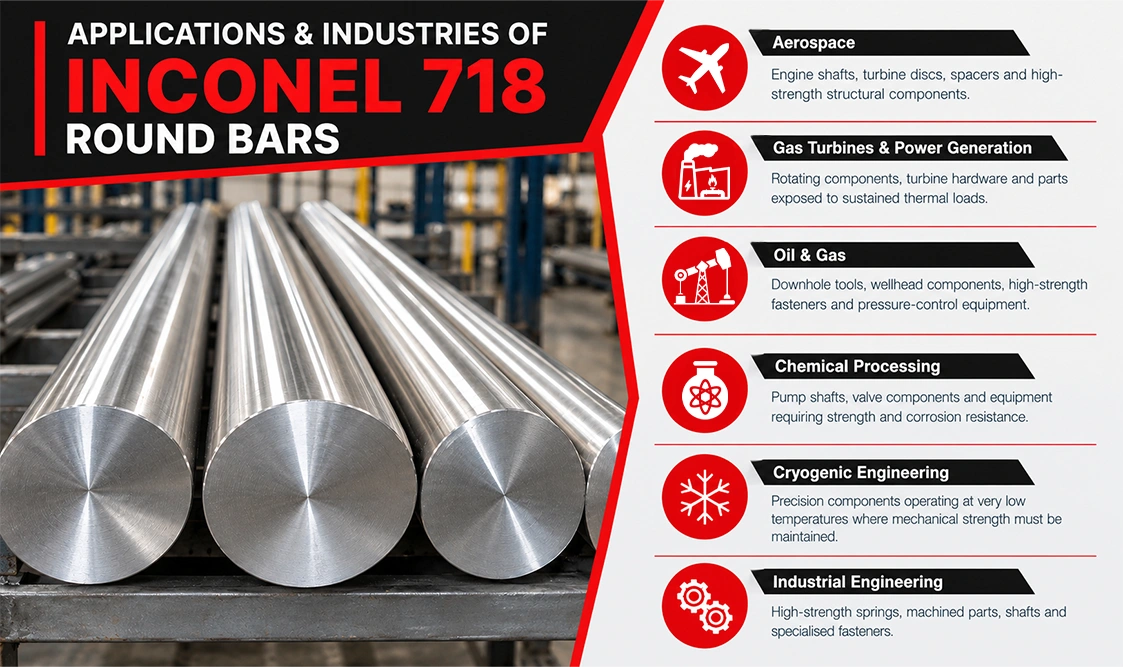 Key Advantages of Inconel 718 Round Bars Infographic