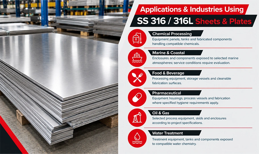 SS 316 / 316L Sheets and Plates Chemical Composition and Mechanical Properties